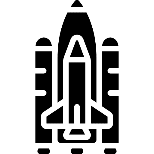 Space shuttle launch rocket space shuttle icon Space shuttle launch rocket space shuttle icon