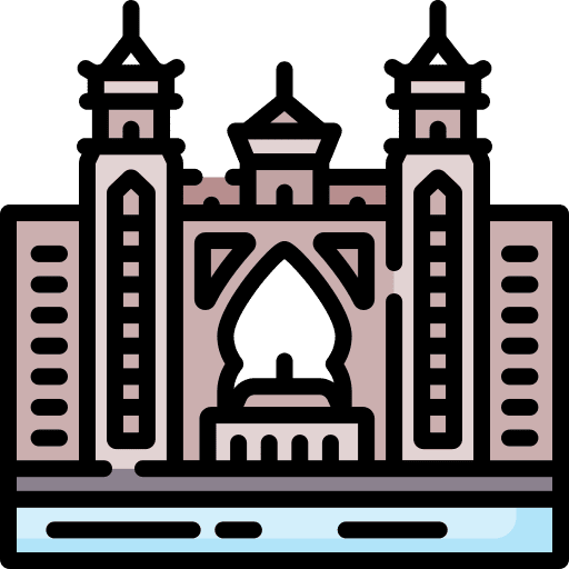 Palm jumeirah monuments building resort icon