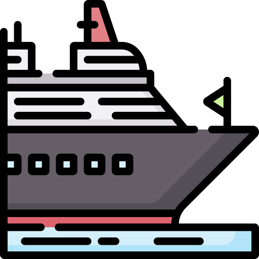 Boat transportation cruise ship icon Boat transportation cruise ship icon