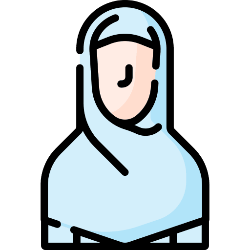 Woman hijab costume muslim icon Woman hijab costume muslim icon