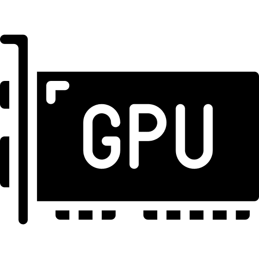 Gpu electronics gpu video card icon