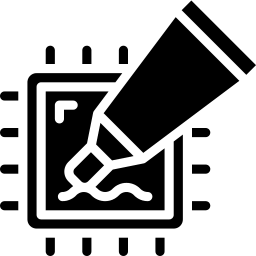 Cpu processor electronics compound icon