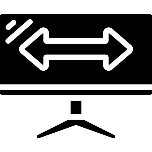 Computer monitor computer monitor wide electronics icon