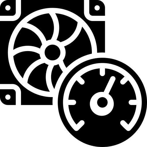 Fan electronics speed computer icon