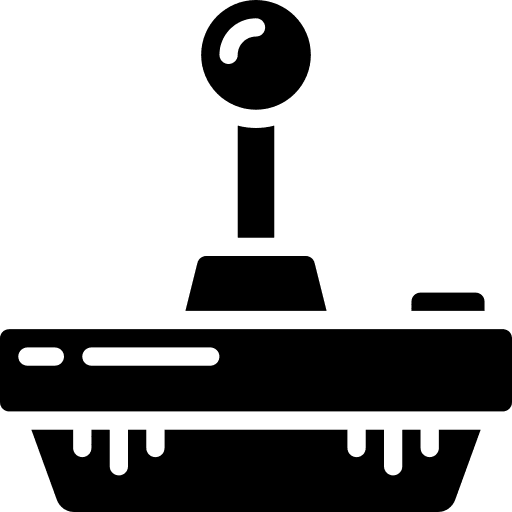Joystick electronics gaming controller icon