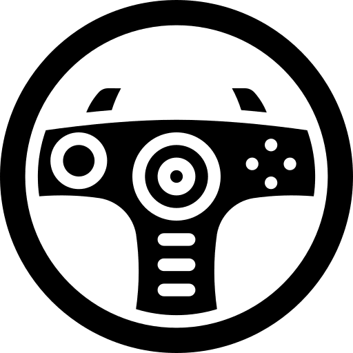 Steering wheel car race wheel icon