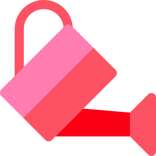 Watering can watering can leaves can icon