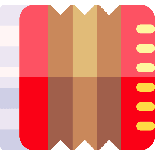 Accordion orchestra music and multimedia folk icon