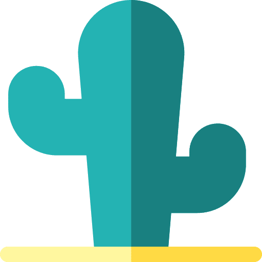 Cactus botanic western desert icon