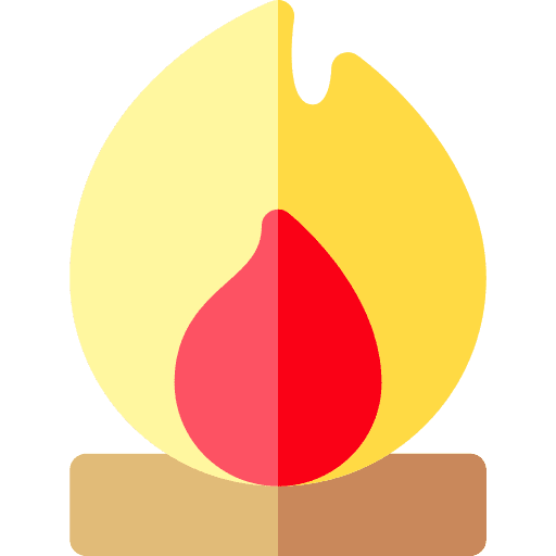 Bonfire firewood bonfire flame icon