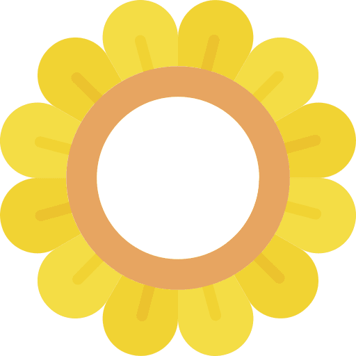 Frame flower art and design dandelion icon