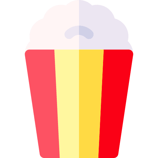 Popcorn movie snack cinema icon