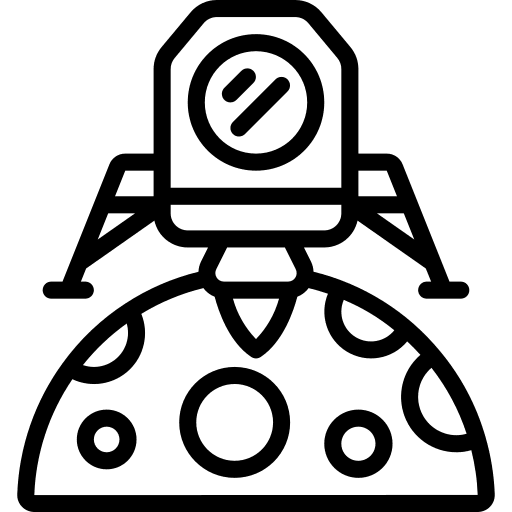 Lander science lander automobile icon Lander science lander automobile icon