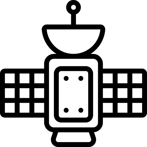 Satellite signal network communications icon Satellite signal network communications icon