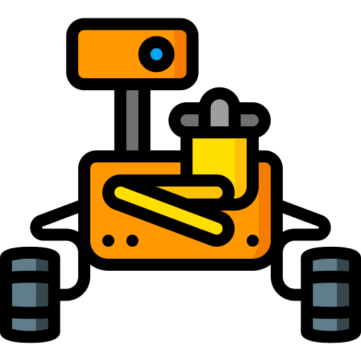 Mars rover robot rover space icon