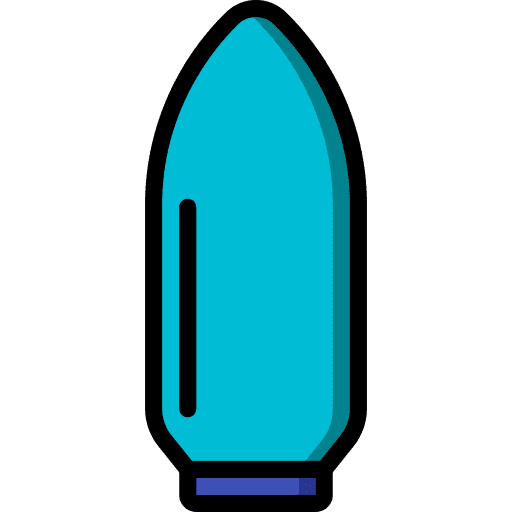 Payload rocket space bay icon