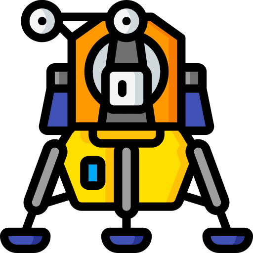 Lander automobile science lander icon Lander automobile science lander icon