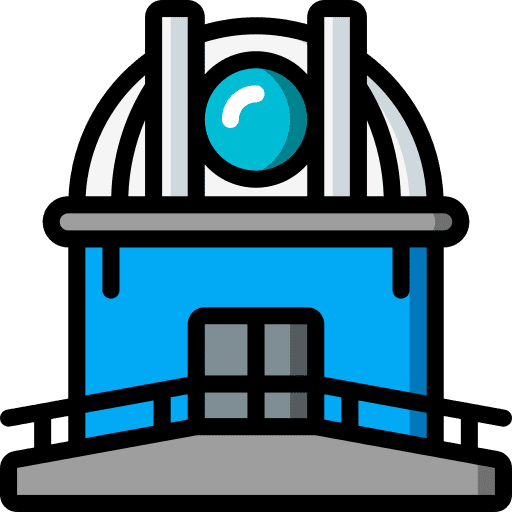 Observatory astronomy building education icon Observatory astronomy building education icon