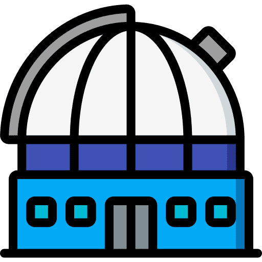 Observatory science astronomy building icon Observatory science astronomy building icon