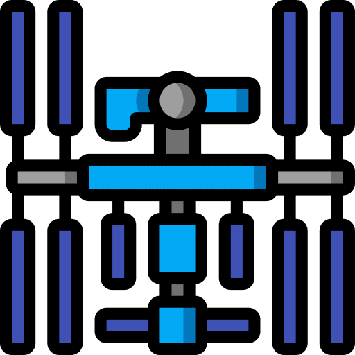 Space station technology orbit astronomy icon Space station technology orbit astronomy icon