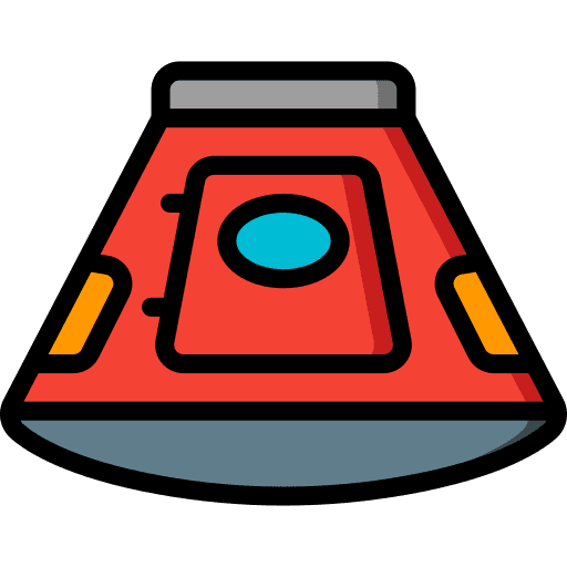 Module mission rocket spaceship icon Module mission rocket spaceship icon