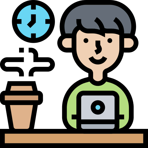 Freelance working workspace digital nomad icon Freelance working workspace digital nomad icon
