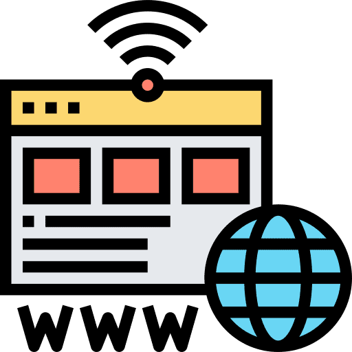 Internet net connection website icon Internet net connection website icon