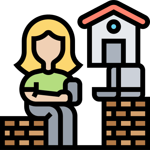 Neighborhood professions and jobs stay at home neighborhood icon Neighborhood professions and jobs stay at home neighborhood icon