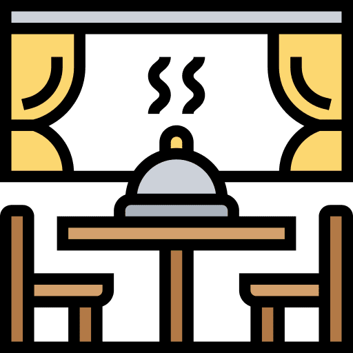 Restaurant food food and restaurant furniture icon Restaurant food food and restaurant furniture icon
