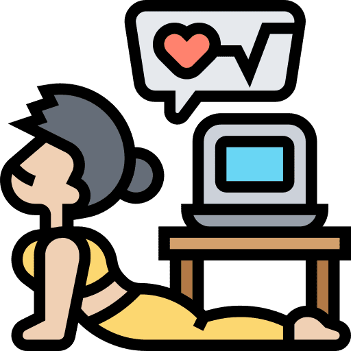 Yoga stress meditation exercise icon Yoga stress meditation exercise icon
