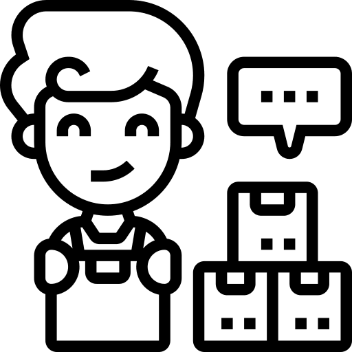 Inventory cargo warehouse wholesaler icon