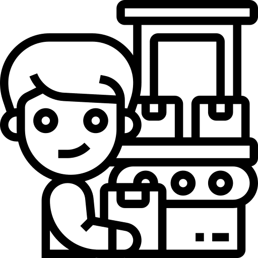 Production process shipping and delivery production icon Production process shipping and delivery production icon