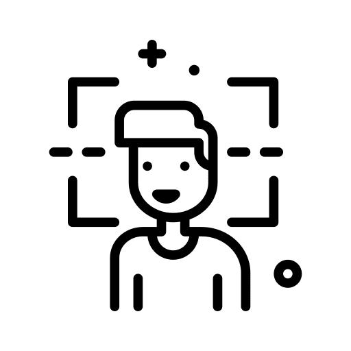 Face recognition face id face recognition security icon Face recognition face id face recognition security icon