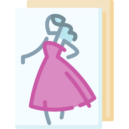 Sketch fashion design garment sketchbook icon Sketch fashion design garment sketchbook icon