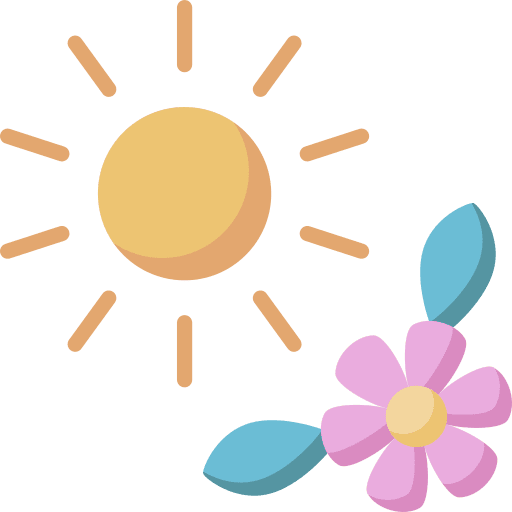 Spring flower season holiday icon Spring flower season holiday icon
