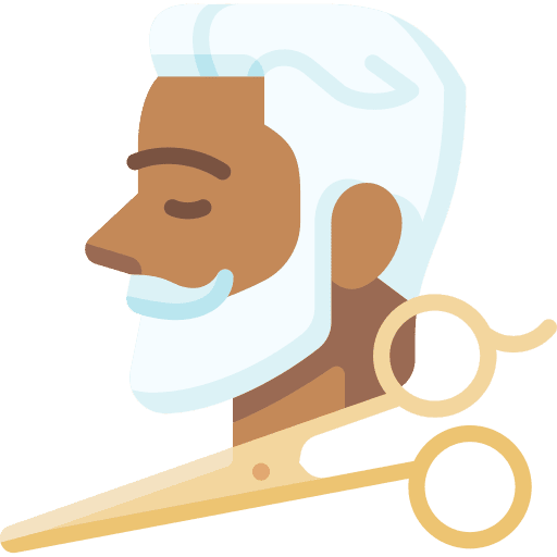 Stylist scissors man elegant icon