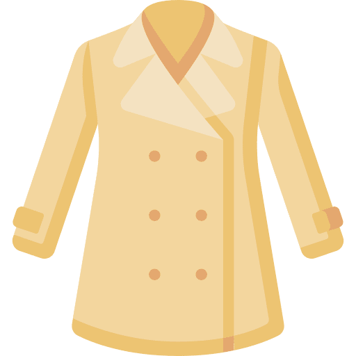 Coat clothes raincoat spring icon Coat clothes raincoat spring icon