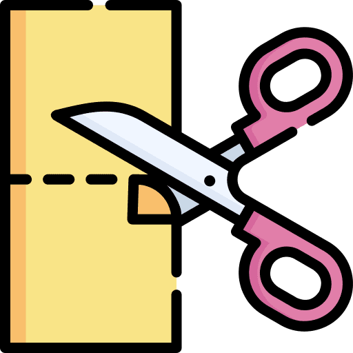 Cutting handcraft scissors sewing icon