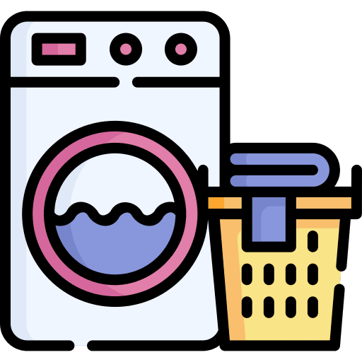 Washing machine housekeeping furniture and household laundry icon Washing machine housekeeping furniture and household laundry icon