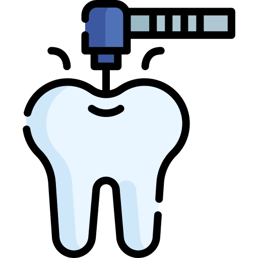 Drilling tooth drill drilling dentist icon