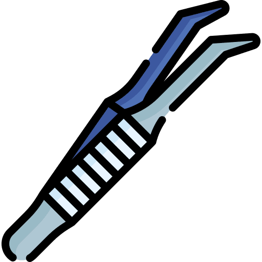Tweezers personal care healthcare and medical depilate icon