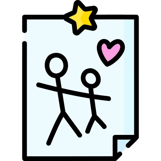 Draw dad fathers day pen icon