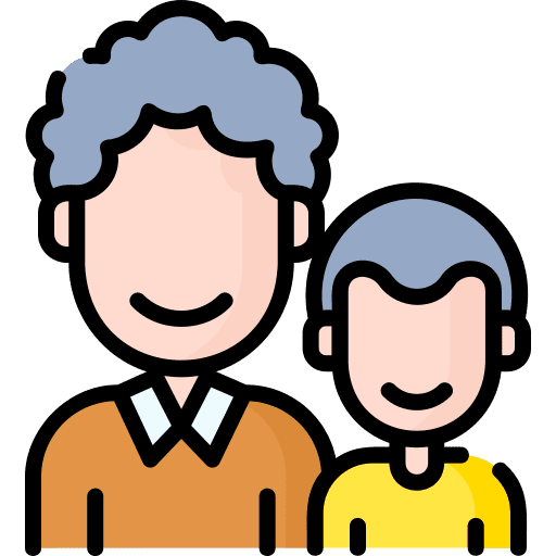 Fathers day family user son icon