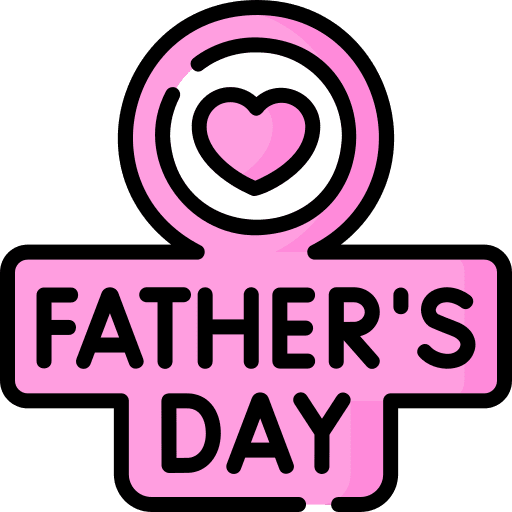 Fathers day heart father sticker icon