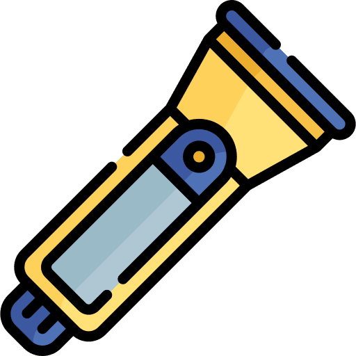 Flashlight torch illumination lantern icon Flashlight torch illumination lantern icon