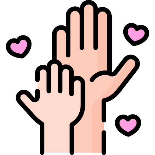 Hands hands family kid and baby icon