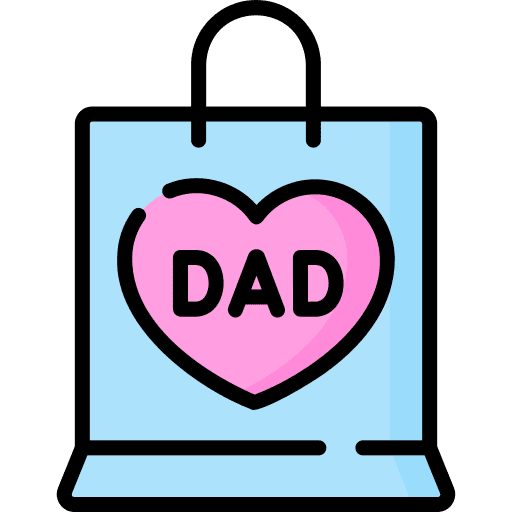 Bag fathers day birthday and party celebration icon Bag fathers day birthday and party celebration icon
