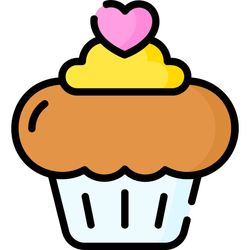 Cupcake romantic cake pop dessert icon Cupcake romantic cake pop dessert icon