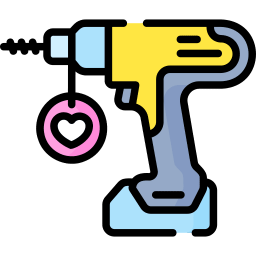 Drill construction and tools utensil drilling machine icon Drill construction and tools utensil drilling machine icon