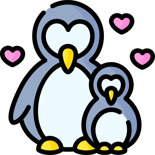 Penguins zoo animal animal kingdom icon